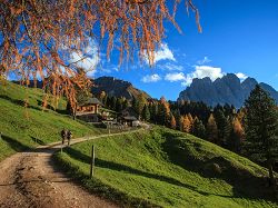 Autumn, Kaserill, alpine hut, alpine pasture, hiking