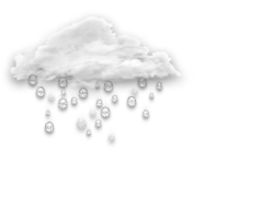 Bedeckt, mäßiger Regen