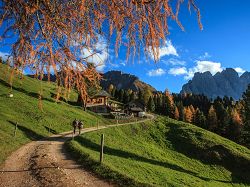 Autunno, malga, Kaserill, montagne, Odle, escursionismo